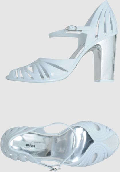 Melissa Highheeled Sandals in White - Lyst
