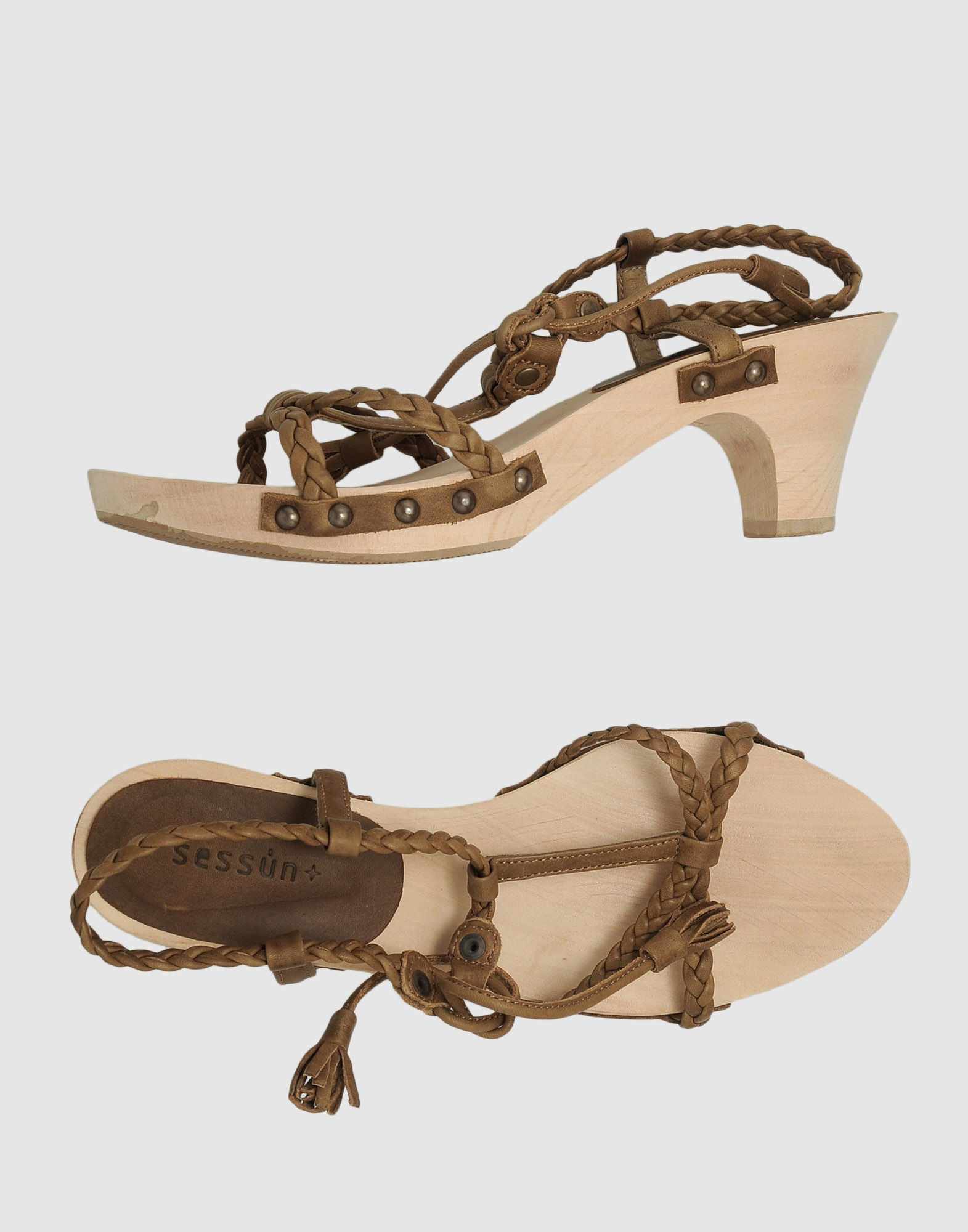 Sessun Platform Sandals in Khaki Lyst