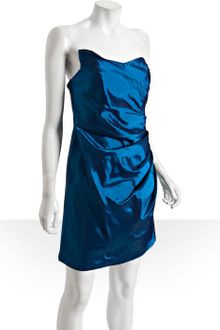 Alexia Admor  Taffeta Draped Strapless Dress - Lyst
