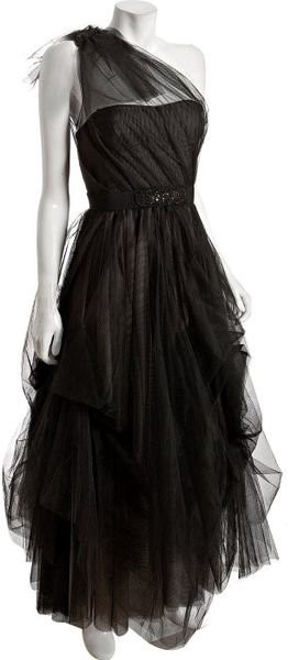 bcbgmaxazria tulle corset essential gown in black $498 from bloomingdales