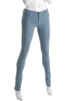 Current/Elliott Faded Blue Stretch Cotton The Legging Skinny Jeans - Lyst