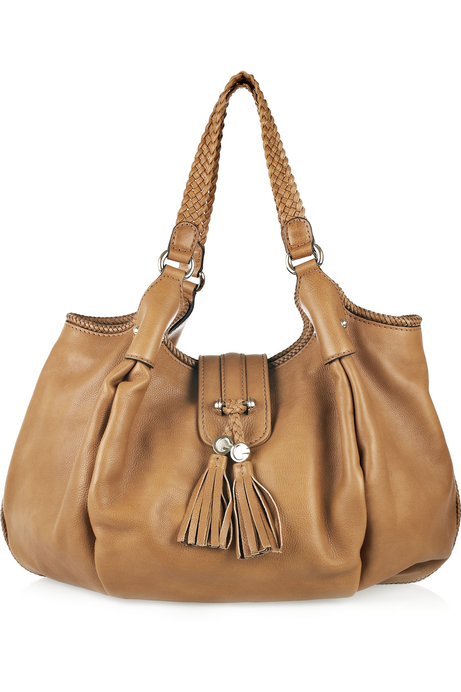Gucci Marrakech Medium Leather Shoulder Bag in Brown | Lyst