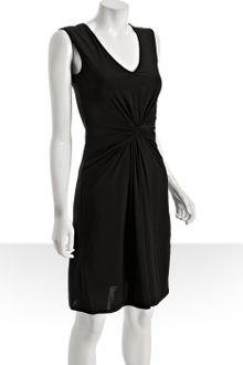 Black Jersey Dress on Max Cleo Black Black Jersey Twisted Front Dress Product 1 404038