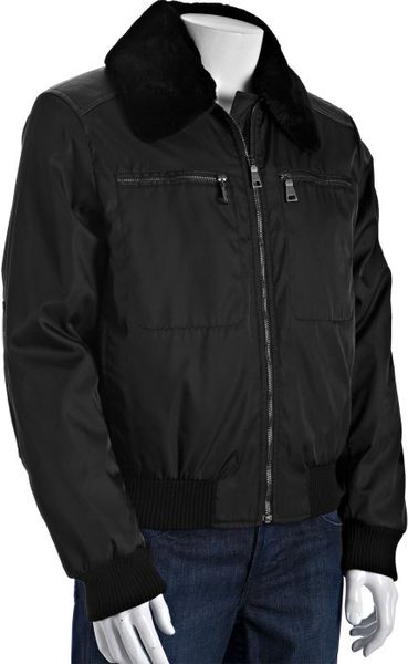 prada nylon bomber jacket