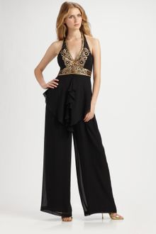 Sue Wong Embellished Halter Top - Lyst