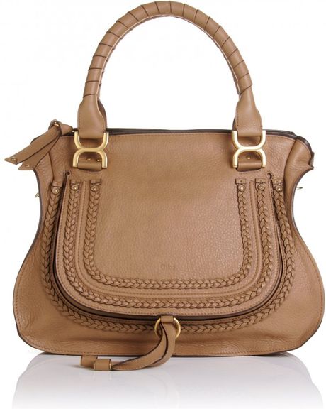 Chloé Marcie Large Shoulder Bag in Brown (nut) - Lyst