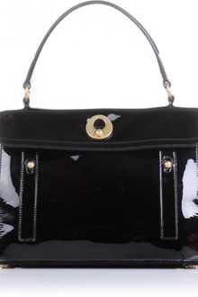 Yves Saint Laurent Muse Two Patent Leather Tote - Lyst