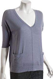 Autumn Cashmere Storm Cashmere Button Back V-neck Sweater - Lyst