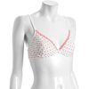 Cosabella Pink Polka Dot Cotton Caroline Lace Trim Bra in Pink - Lyst