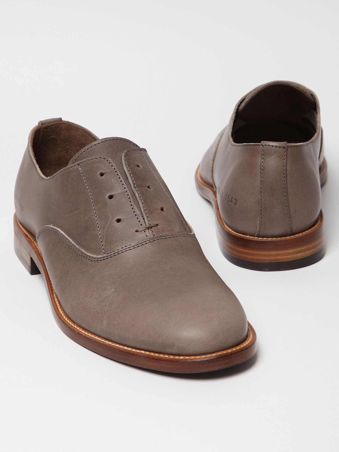 Common Projects Np Lace Dress Shoe in Brown for Men Lyst