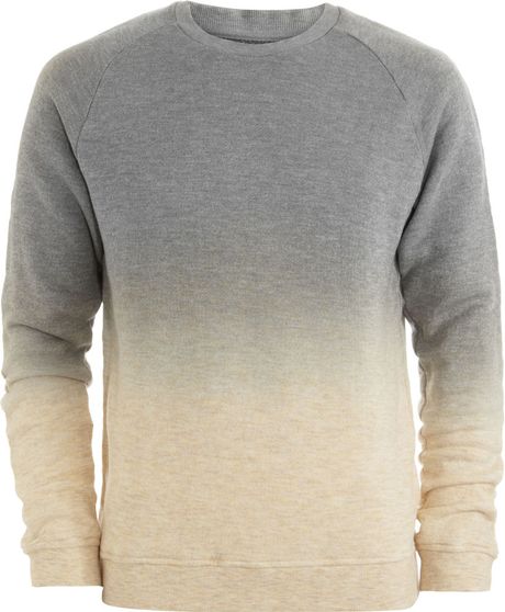 Robert Geller Dip Dyed Sweatshirt in Gray for Men (grey) - Lyst