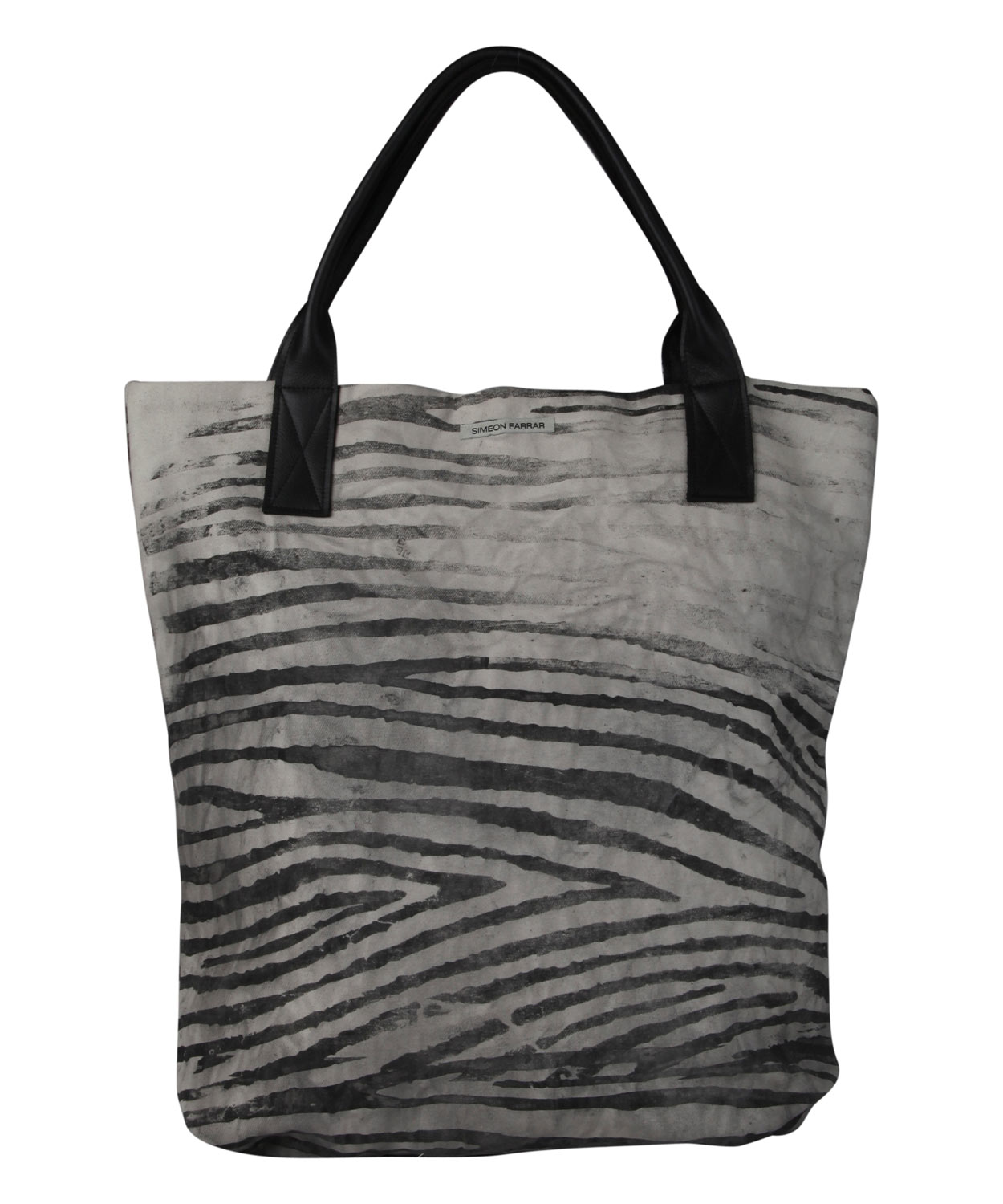 Simeon Farrar Canvas Zebra Tote Bag in Animal (zebra) Lyst
