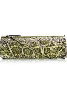 Burberry Prorsum Parmoor Slice-detailed Python Clutch - Lyst
