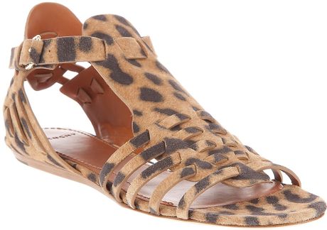 gladiator leopard sandals