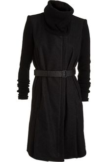 Helmut Lang Knit Sleeve Coat - Lyst