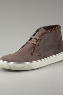 Lanvin Suede Chukka Boot - Lyst