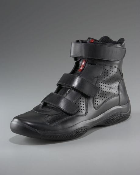 prada black high tops