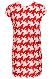 Balenciaga Woven Dress with Enlarged Houndstooth-print - Lyst