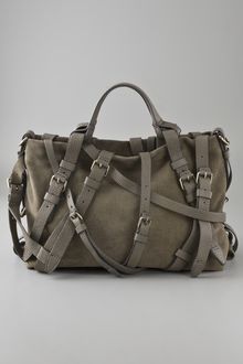 Alexander Wang Kirsten Suede Satchel - Lyst