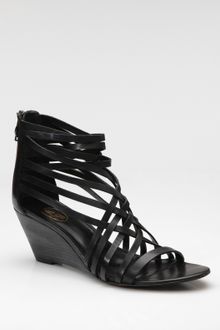 Ash Strappy Leather Wedge Sandals - Lyst