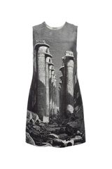 Carven Column Print Dress