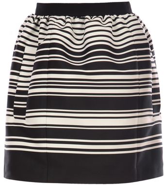 Carven Striped Skirt - Lyst