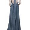 Eastland Chiffon Beaded Halter Gown in Blue (orange) - Lyst