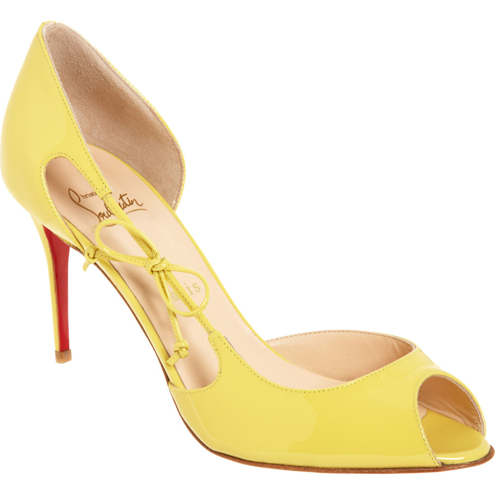 christian louboutin shoes yellow