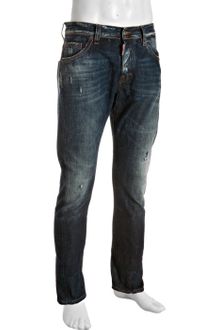 DSquared2 Vintage Wash Distressed Slim Leg Jeans - Lyst