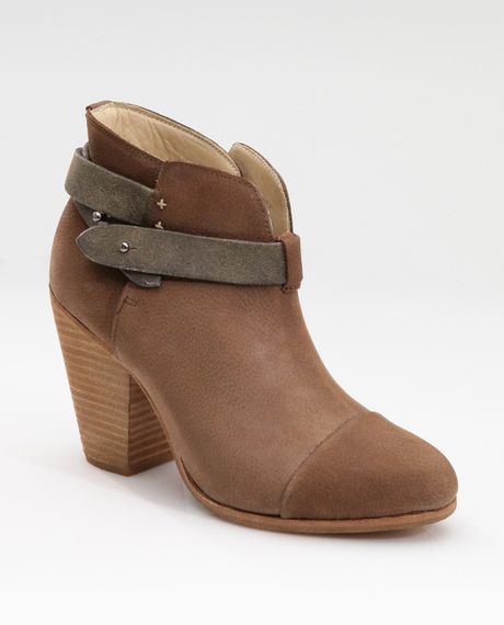 Rag & Bone Strapped Suede Boots in Brown - Lyst