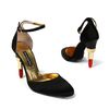 Alberto Guardiani Suede Lipstick Court Shoes in Black - Lyst