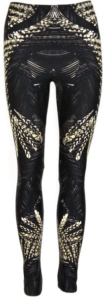 Alexander McQueen Polyester Leggings - Lyst