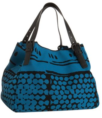 Bottega Veneta Empire Bolle Print Canvas and Leather Tote - Lyst