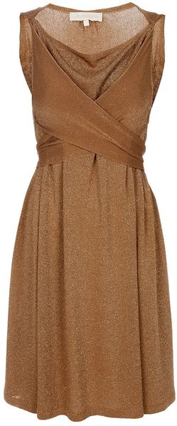 Vanessa Bruno Draped Neck Dress - Lyst