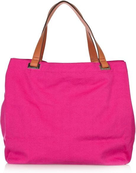 Anya Hindmarch Beach Bag Large Canvas Tote in Pink