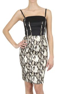 Just Cavalli Stretch Satin Dress - Lyst
