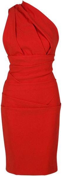 Preen Plaza One Shoulder Dress - Lyst