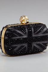 Alexander McQueen Brittania Skull Clutch