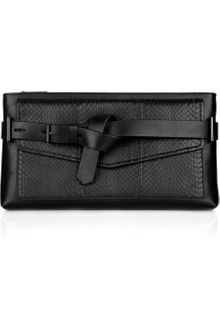 Reed Krakoff Knotted Strap Envelope Leather Clutch - Lyst