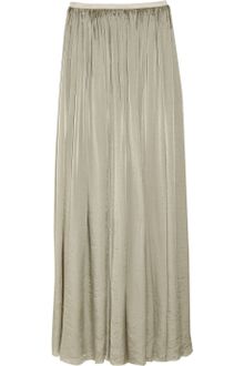 Lanvin Pleated Silk Maxi Skirt - Lyst