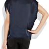 Vince Oversized Silk Top in Blue - Lyst