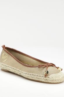 Michael by Michael Kors Canvas Espadrille Ballet Flats - Lyst