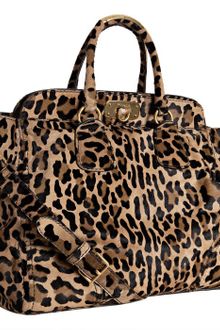 Prada Sand Leopard Printed Calf Hair Cavallino Frame Bag - Lyst