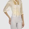 Costume National Blouse in White (ivory) - Lyst