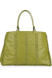 Bottega Veneta Shopping Intrecciato Leather Tote - Lyst
