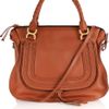 Chloé Marcie Large Leather Tote in Brown (gold) - Lyst