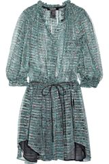 Isabel Marant Buddy Printed Silk-chiffon and Lurex Dress