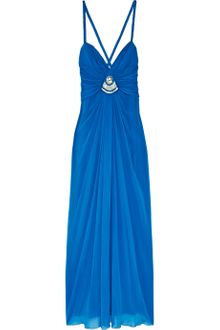 Temperley London Long Amada Crystal-embellished Silk-chiffon Gown - Lyst