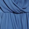 Tibi Draped Silk Dress in Blue - Lyst