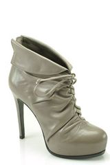 Pour La Victoire Asas - Grey Leather Platform Bootie